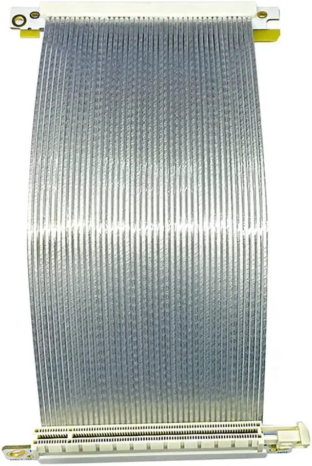 Alt view image 5 of 5 - PCI-E 4.0 X16 Bidirectional Reverse Graphics Card Extension Cable 32GB/s Silver-Plated for PC ITX Small Case (17CM)