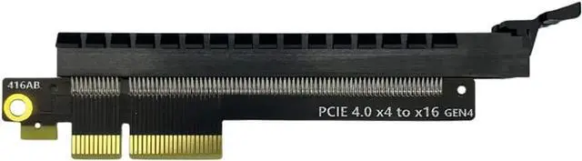 Alt view image 4 of 4 - PCIE 4.0 X4 X8 to X16 Riser Card Converter PCB Adapter GEN4 Board for Graphics Card Network Card Capture Card and Other Standard PCIE Card (X4 to X16)