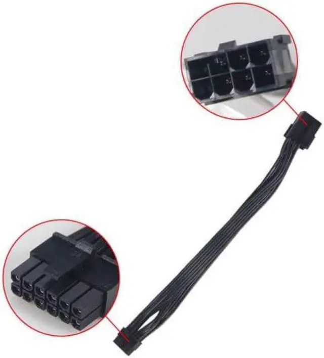 Alt view image 5 of 7 - Dual PCIe 6/8 Pin Female to Mini 12 Pin Male GPU Power Adapter Cable Compatible with NVIDIA GeForce RTX 30 Series RTX 3080 RTX 3090 GPU (8Pin)