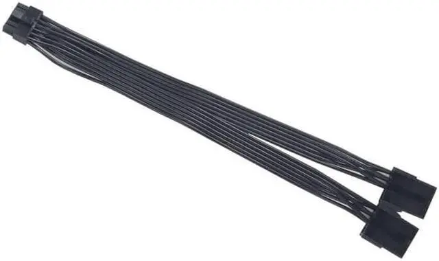 Alt view image 7 of 7 - Dual PCIe 6/8 Pin Female to Mini 12 Pin Male GPU Power Adapter Cable Compatible with NVIDIA GeForce RTX 30 Series RTX 3080 RTX 3090 GPU (8Pin)