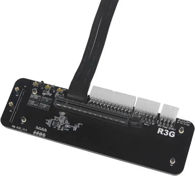 Alt view image 2 of 7 - M.2 Key M NVMe External Graphics Card Stand Bracket 32Gbs PCIe3.0x4 R43SG Docking Station for ITX STX NUC VEGA64 GTX1080ti (R43SG 25cm)