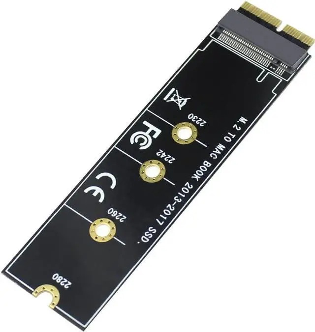 Alt view image 4 of 7 - M Key M.2 NVME SSD Convert Adapter Card Compatible with Mac·Book Air Pro Re·Tina 2013-2017 NGFF A·HCI SSD A1465 A1466 A1398 A1502