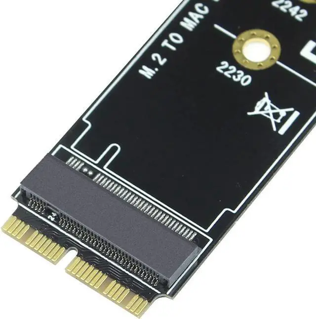 Alt view image 5 of 7 - M Key M.2 NVME SSD Convert Adapter Card Compatible with Mac·Book Air Pro Re·Tina 2013-2017 NGFF A·HCI SSD A1465 A1466 A1398 A1502