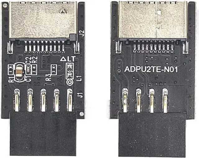 Alt view image 2 of 5 - Motherboard Connector USB2.0 Extender Card 9Pin to TY-PE C A-Key Front Converter USB3.2 Type-E Interface Header Adapter (Type A)
