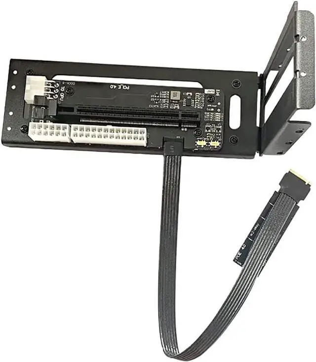 Alt view image 3 of 6 - R43SG GEN4 M.2 M-Key to PCIE X16 4.0 External Graphics Card Stand Bracket Compatible with NVME SSD NUC Host Expansion Card Graphics Dock (50cm)