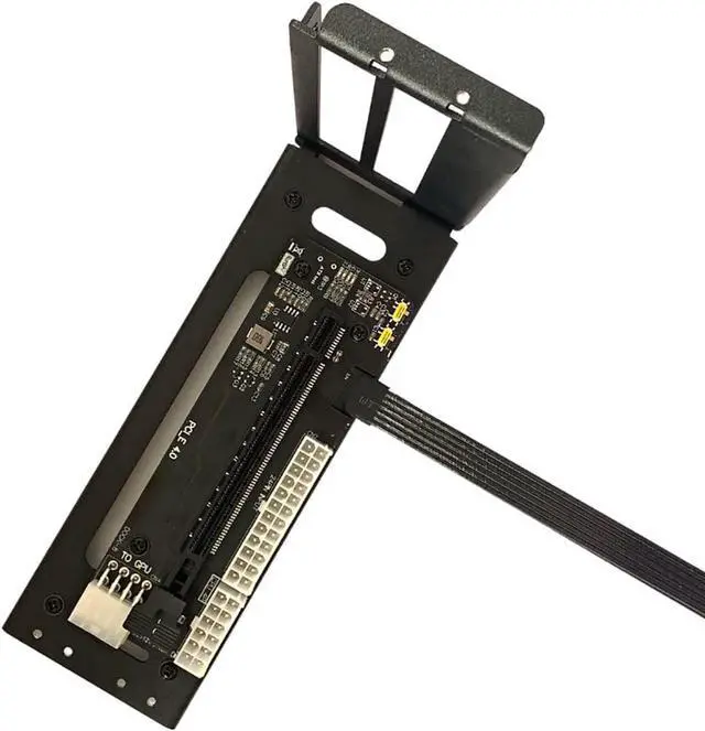 Alt view image 4 of 6 - R43SG GEN4 M.2 M-Key to PCIE X16 4.0 External Graphics Card Stand Bracket Compatible with NVME SSD NUC Host Expansion Card Graphics Dock (50cm)