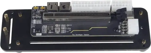 Alt view image 2 of 7 - M.2 WiFi (A/E Key) External Graphics Card Stand Bracket w/ PCIe 3.0 4X PCI-E x4 Riser Cable Compatible with ITX STX NUC VEGA64 GTX1080ti (50cm,M.2 WiFi A E Key)