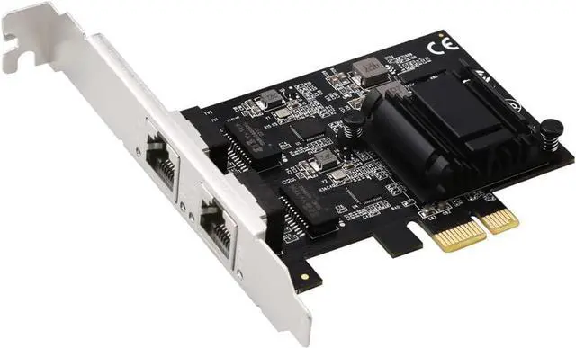 Main image of Gigabit Dual Port Network Card 2*RJ45 LAN Port 10/100/1000/2500Mbps 2.5G Ethernet Controller Support for Desktop 8125BG Chip ESXi PXE Diskless Boot/Soft Routing