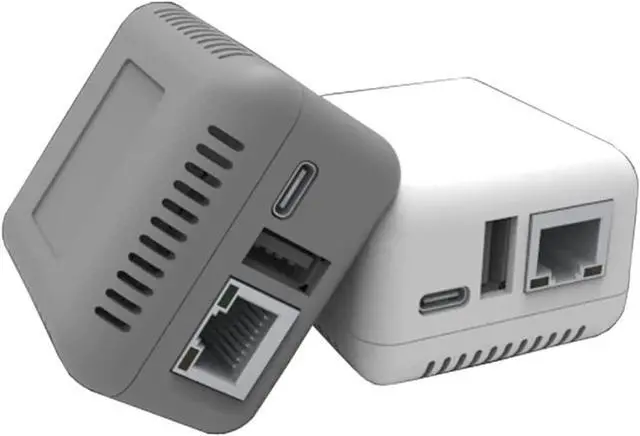 Alt view image 2 of 7 - NP330 USB 2.0 Print Server Mini Network Server Support for Cable/Phone/Computer Printing (Cable/WiFi Print)