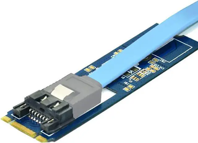 Alt view image 3 of 6 - M.2 to SATA 7Pin Adapter Card M.2 Key B-M to SATA3.0 Converter Board for M2 NGFF 2242 2260 2280 SDD