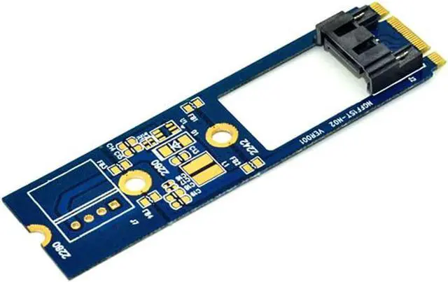 Alt view image 6 of 6 - M.2 to SATA 7Pin Adapter Card M.2 Key B-M to SATA3.0 Converter Board for M2 NGFF 2242 2260 2280 SDD