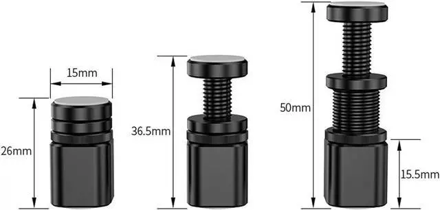 Alt view image 4 of 5 - Universal Magnetic GPU Support Bracket Adjustable Height 26-50mm Desktop Graphics Card Brace Stand Aluminum Alloy Video Card Holder for M-ATX or ITX case