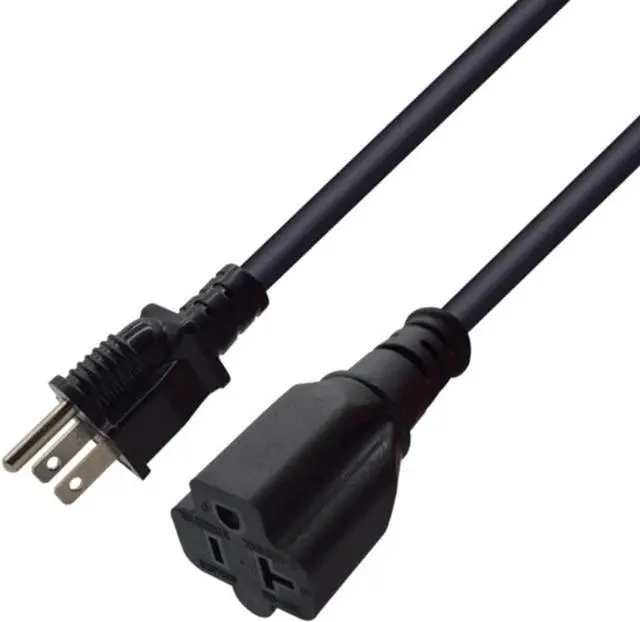 Main image of Heavy Duty Nema 15 Amp to 20 Amp Household AC Power Extension Cord UL/ETL Listed Nema 5-15P/5-20P to 5-15R/5-20R AC Plug Adapter 18AWG 125V 15A (1FT 5-15P to 5-20R UL)
