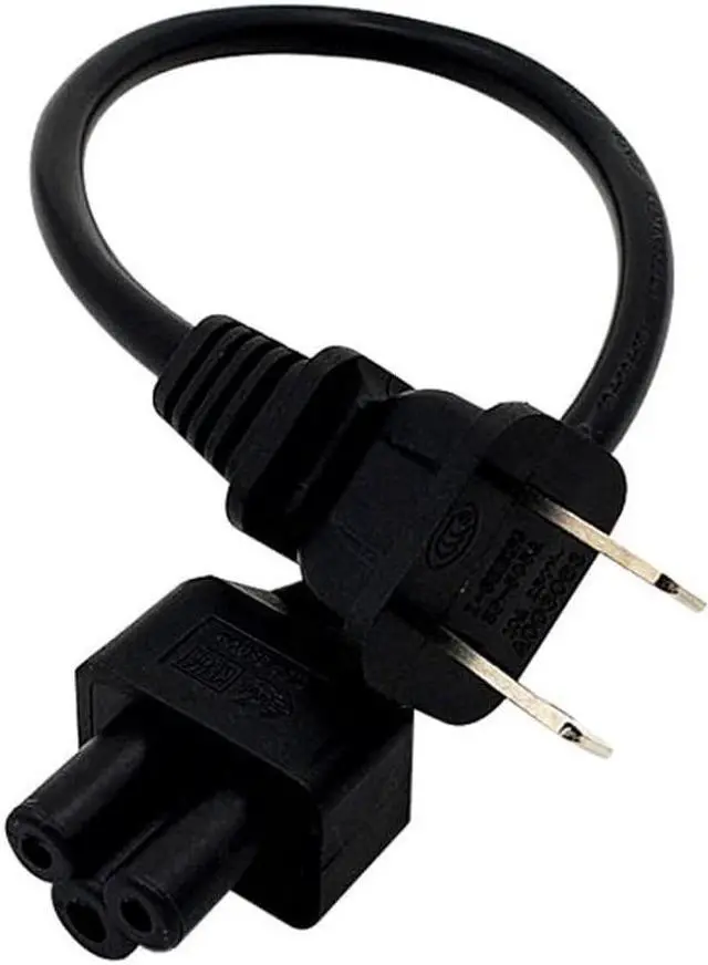 Alt view image 2 of 4 - 1FT C5 Connector Female to Male 3 Prong AC Power Cord Computer Power Extension Cable 0.75mm 2Pin Power Plug Cord (C5 to 1-15P)