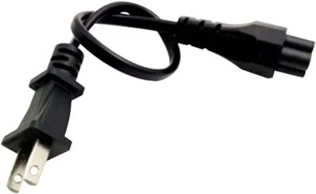 Alt view image 4 of 4 - 1FT C5 Connector Female to Male 3 Prong AC Power Cord Computer Power Extension Cable 0.75mm 2Pin Power Plug Cord (C5 to 1-15P)