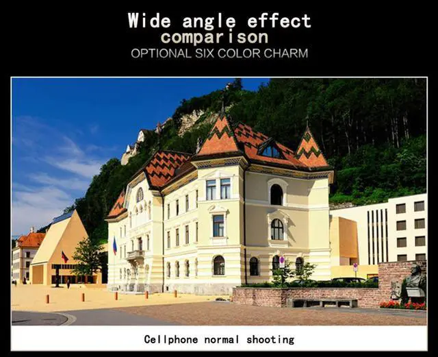 Alt view image 6 of 7 - 37mm Universal Professional Phone Lens Kit 2 in 1 Lens 49UV Universal Professional 0.45x Super Wide-Angle+12.5X Macro HD Camera Lens with Lens Clip for Phone Tablet Android (Rose Pink)