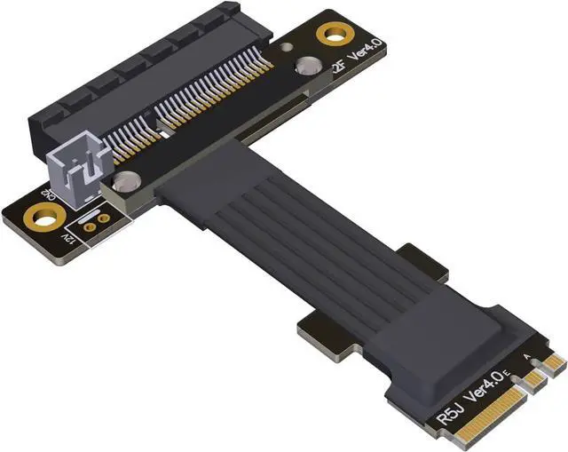 Main image of PCI-e 4.0 M.2 WiFi A.E Key A+E to PCI-e x1/ x4/ x16 Slot Riser Extender Adapter Card Ribbon Gen4.0 PCIE Cable Wireless Network Card 8G/BPS (25cm,Pcie4.0 4X R52JF)