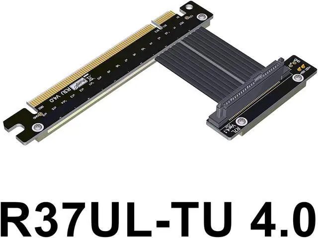 Alt view image 2 of 7 - PCIe4.0 x16 to U.2 SFF-8639 Extension Cable Data Transfer Solid State Drive Converter SFF8639 Expansion Riser for U.2 NVMe SSD Hard Disk Gen4 Riser Card Intel (0.25m,R37UL-TU)
