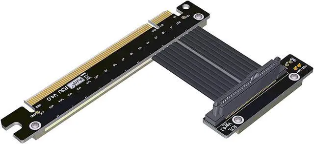 Main image of PCIe4.0 x16 to U.2 SFF-8639 Extension Cable Data Transfer Solid State Drive Converter SFF8639 Expansion Riser for U.2 NVMe SSD Hard Disk Gen4 Riser Card Intel (0.25m,R37UL-TU)