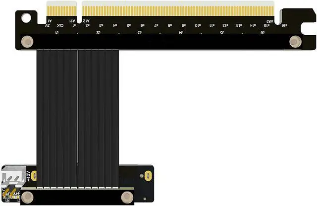 Alt view image 4 of 7 - PCIe4.0 x16 to U.2 SFF-8639 Extension Cable Data Transfer Solid State Drive Converter SFF8639 Expansion Riser for U.2 NVMe SSD Hard Disk Gen4 Riser Card Intel (0.25m,R37UL-TU)