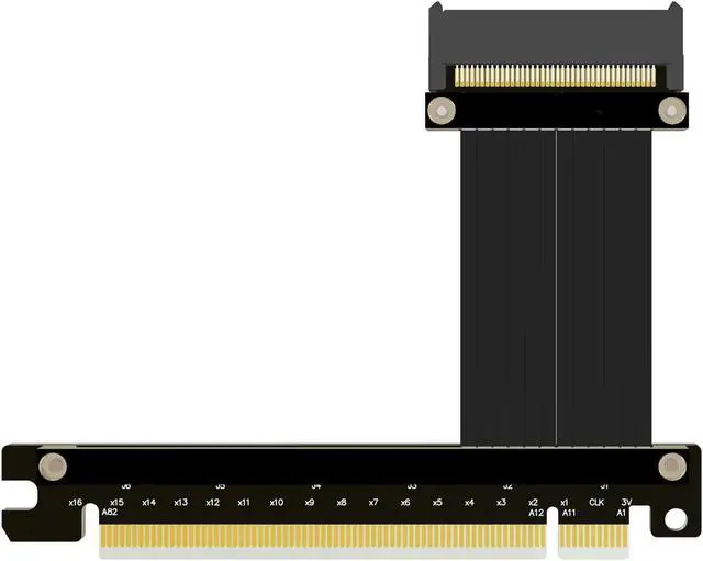 Alt view image 3 of 6 - PCIe4.0 x16 to U.2 SFF-8639 Extension Cable Data Transfer Solid State Drive Converter SFF8639 Expansion Riser for U.2 NVMe SSD Hard Disk Gen4 Riser Card Intel (0.25m,R37UF)