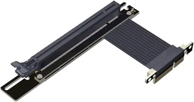 Main image of PCI-E 4.0 Extension Cable 32G/BPS PCI Express Gen4 16x to 4X Riser Card New Shielding Graphics Card 4.0 x16 x4 PCIE Riser Extender for GTX3080ti RX5700xt GPU 1U Server (0.15m,R23SH-TL)