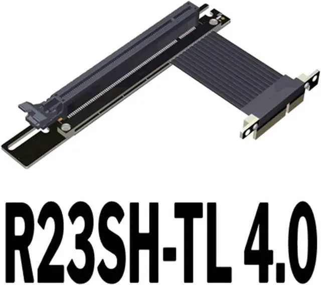 Alt view image 2 of 6 - PCI-E 4.0 Extension Cable 32G/BPS PCI Express Gen4 16x to 4X Riser Card New Shielding Graphics Card 4.0 x16 x4 PCIE Riser Extender for GTX3080ti RX5700xt GPU 1U Server (0.15m,R23SH-TL)