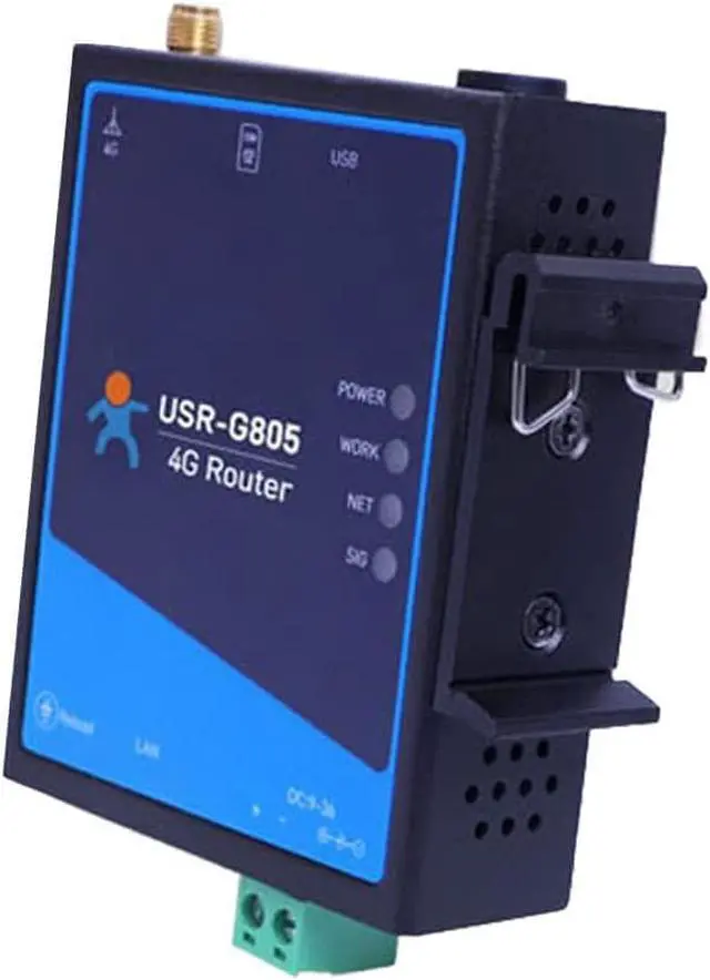 Main image of USR-G805 4G VPN Router Mini Industrial LTE Modem 4G Cellular Router RJ45 Connector 10/100 Mbps Ethernet Port with 1 LAN Port Sim Card Slot Support 4G/3G/2G Network Firmware Update