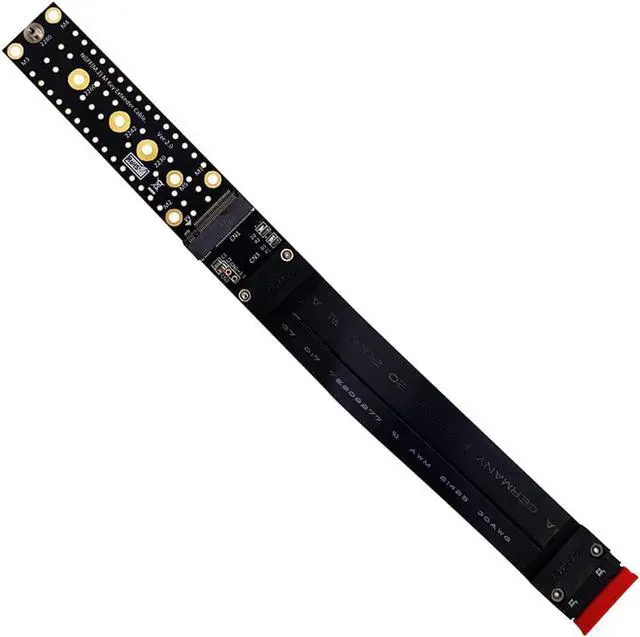 Main image of M.2 NVMe SSD Extension Cable 20cm Solid Drive Riser Card M2 to PCI-Express 3.0 X4 PCIE Full Speed 32G/BPS M Key Extender Support 2242/2260/2280 SSD
