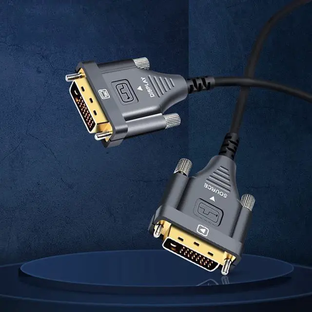 Alt view image 2 of 7 - Optical Fiber DVI to DVI Cable 2.0 18Gbps Dual Link Male to Male Digital Video Cable Gold Plated 4K 30Hz 250mW Support 3840x2160 for Gaming, DVD, Laptop,PS4, HDTV and Projector (20M)