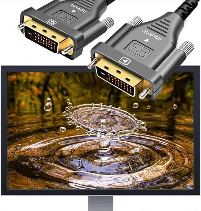 Alt view image 4 of 7 - Optical Fiber DVI to DVI Cable 2.0 18Gbps Dual Link Male to Male Digital Video Cable Gold Plated 4K 30Hz 250mW Support 3840x2160 for Gaming, DVD, Laptop,PS4, HDTV and Projector (20M)