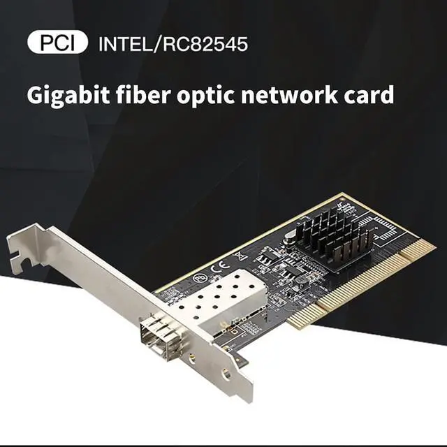 Alt view image 3 of 7 - diewu TXA087 1000Mbps PCI SFP Network Card Gigabit Ethernet LAN Adapter Fully Shielded SFP Slot with Intel 82545 Chip Support Windows Server/Linux/VMware