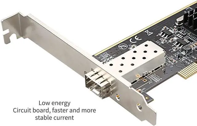Alt view image 4 of 7 - diewu TXA087 1000Mbps PCI SFP Network Card Gigabit Ethernet LAN Adapter Fully Shielded SFP Slot with Intel 82545 Chip Support Windows Server/Linux/VMware
