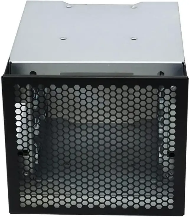 Alt view image 2 of 5 - 5" 3 x Optical Drive Bay to 4-Bay 3.5 Inch SATA SAS HDD Cage Rack Bracket Hard Drive Tray Caddy Adapter with SATA 3.0 Date Cable (Only Caddy)