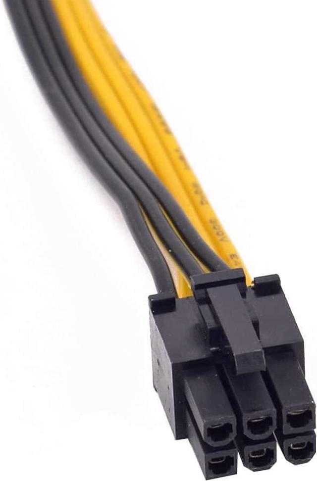 Alt view image 6 of 6 - 6PCS PCIe 6Pin to 6+2 Pin Power Supply Cable 8 Pin to 6 Pin PCI Express Graphics Card Power Cable GPU to GPU Male Port for Server 6Pin Converter Board BTC Miner (100cm,6PCS a Lot)