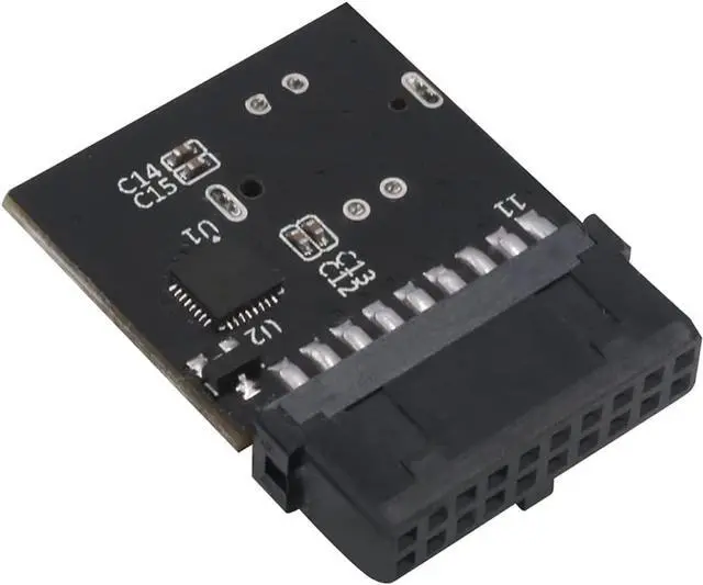 Alt view image 5 of 5 - USB 3.0 (3.1 Gen 2) Internal IDC 20 Pin Motherboard Header to Type E A-Key USB 3.1 20Pin Female Header Converter for Type C Panel Mount Adapter