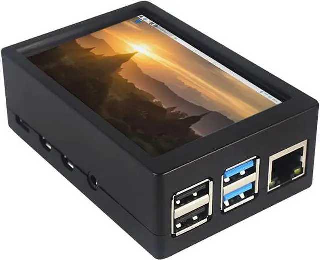 Main image of 3.5 inch TFT LCD Touch Screen Display w/Fan Touch Pen Input Monitor Kit Compatible with HDMI Raspberry Pi 4B 3B 3B+ (with Case)