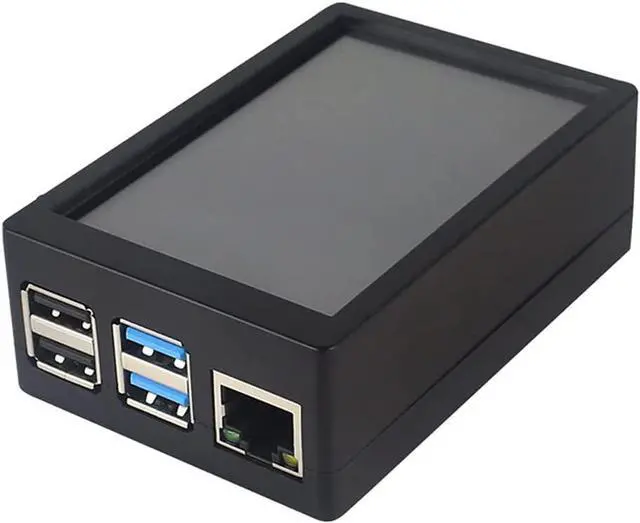 Alt view image 2 of 7 - 3.5 inch TFT LCD Touch Screen Display w/Fan Touch Pen Input Monitor Kit Compatible with HDMI Raspberry Pi 4B 3B 3B+ (with Case)