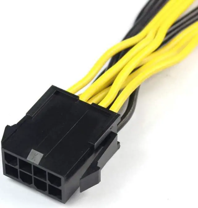 Alt view image 4 of 6 - CPU 8Pin to GPU Dual 8Pin (6Pin + 2Pin) Power Supply Cable 25cm Power Adapter Cable for Graphics Video Card BTC Miner