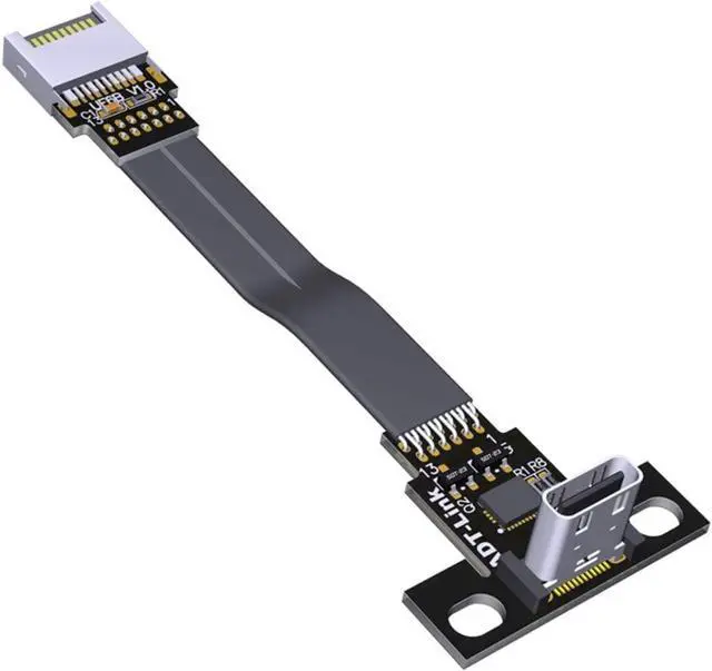 Main image of ADT-LINK USB 3.1 Extension Adapter Cable Male and Female Type-c to Type-e Data Cable 10G/BPS for ITX Motherboard Built-in USB Device (25cm,T5T-F6B)