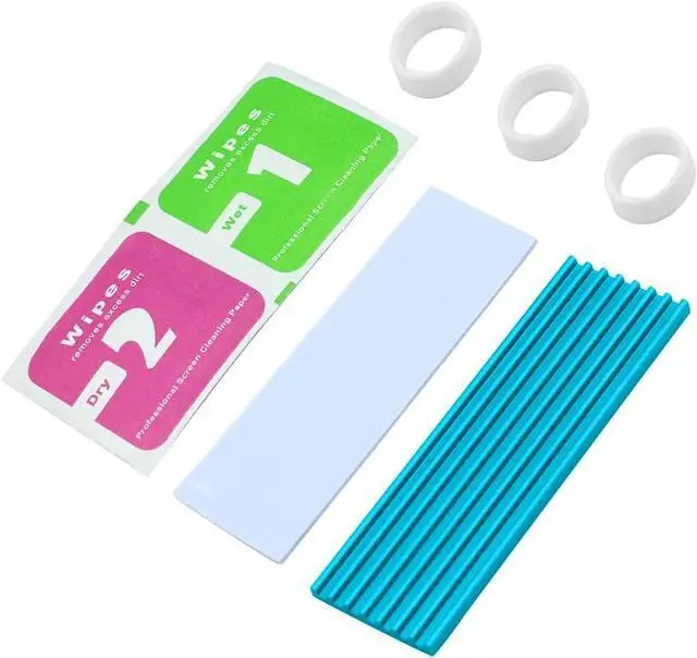 Main image of Thickness 3mm Heatsink for NVME NGFF M.2 2280 PCI-E SSD with Silicone Thermal Pad,Heat Dissipation Radiator, M.2 Cooling Heat Sink Heat Thermal Pads (Blue)