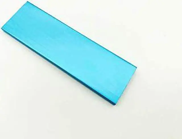 Alt view image 4 of 4 - Thickness 3mm Heatsink for NVME NGFF M.2 2280 PCI-E SSD with Silicone Thermal Pad,Heat Dissipation Radiator, M.2 Cooling Heat Sink Heat Thermal Pads (Blue)