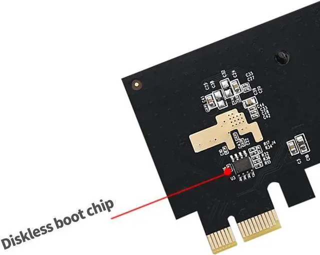 Alt view image 3 of 7 - diewu TXA089 PCI-E Single Port Gigabit Ethernet Card Ethernet 10/100/1000Mbps RJ45 PCIe LAN Network Adapter Card PXE Boot for Desktop PC/Server/Workstation