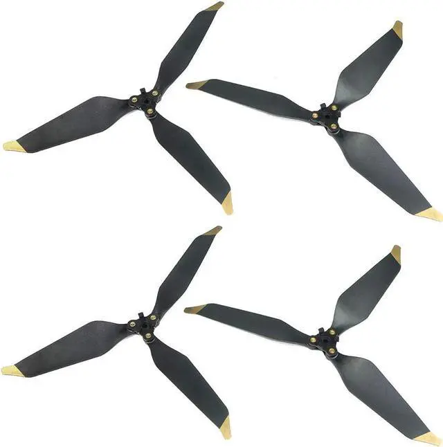 Alt view image 7 of 7 - 2 Pairs Quick Release Foldable Carbon Fiber Propeller 8331F Plastic 3 Leaf Props Drone Replacement Low-Noise Paddle Compatible for Mavic PRO Platinum