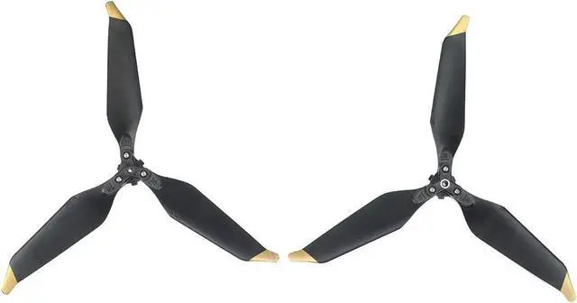 Alt view image 5 of 7 - 2 Pairs Quick Release Foldable Carbon Fiber Propeller 8331F Plastic 3 Leaf Props Drone Replacement Low-Noise Paddle Compatible for Mavic PRO Platinum