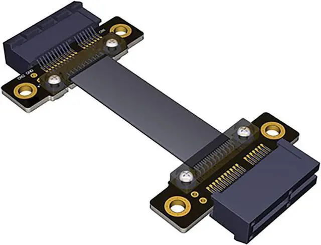Main image of PCI-e 36PIN 1X Extension Cable Gen3 8Gbps PCI Express 3.0 Card Adapter Cable for 1U/2U Chassis 20CM (Female to Female)