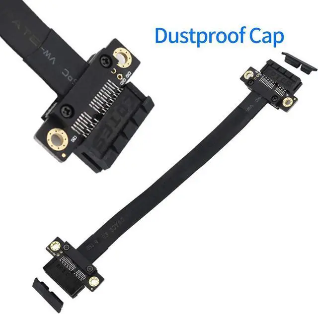 Alt view image 5 of 7 - PCI-e 36PIN 1X Extension Cable Gen3 8Gbps PCI Express 3.0 Card Adapter Cable for 1U/2U Chassis 20CM (Female to Female)