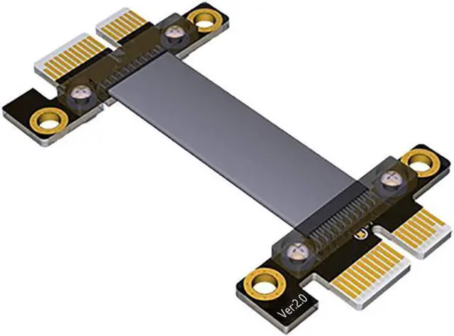 Main image of PCI-e 36PIN 1X Extension Cable Gen3 8Gbps PCI Express 3.0 Card Adapter Cable for 1U/2U Chassis 20CM (Male to Male)