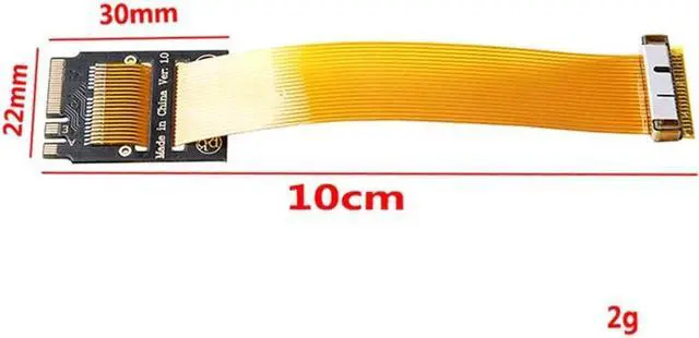 Alt view image 6 of 6 - M.2 (NGFF) Key A+E Adapter Cable Free Drive BCM943224PCIEBT2 BCM94331CSAX BCM94360CS2 to A + E Key Extension Adapter Card (10cm)