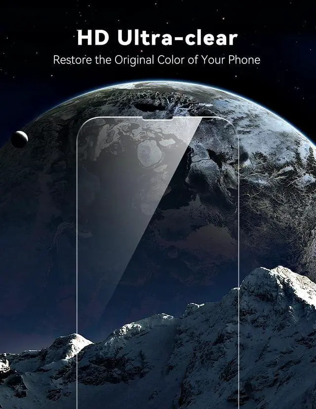 Alt view image 7 of 7 - MOMAX Magnetic Phone Case for iPhone 14 Pro (Clear), Glass Screen Protector for iPhone 14 Pro HD 0.3mm 9H Hardness Scratch Resistant Bubble Free Tempered Glass Film for iPhone 14 Pro